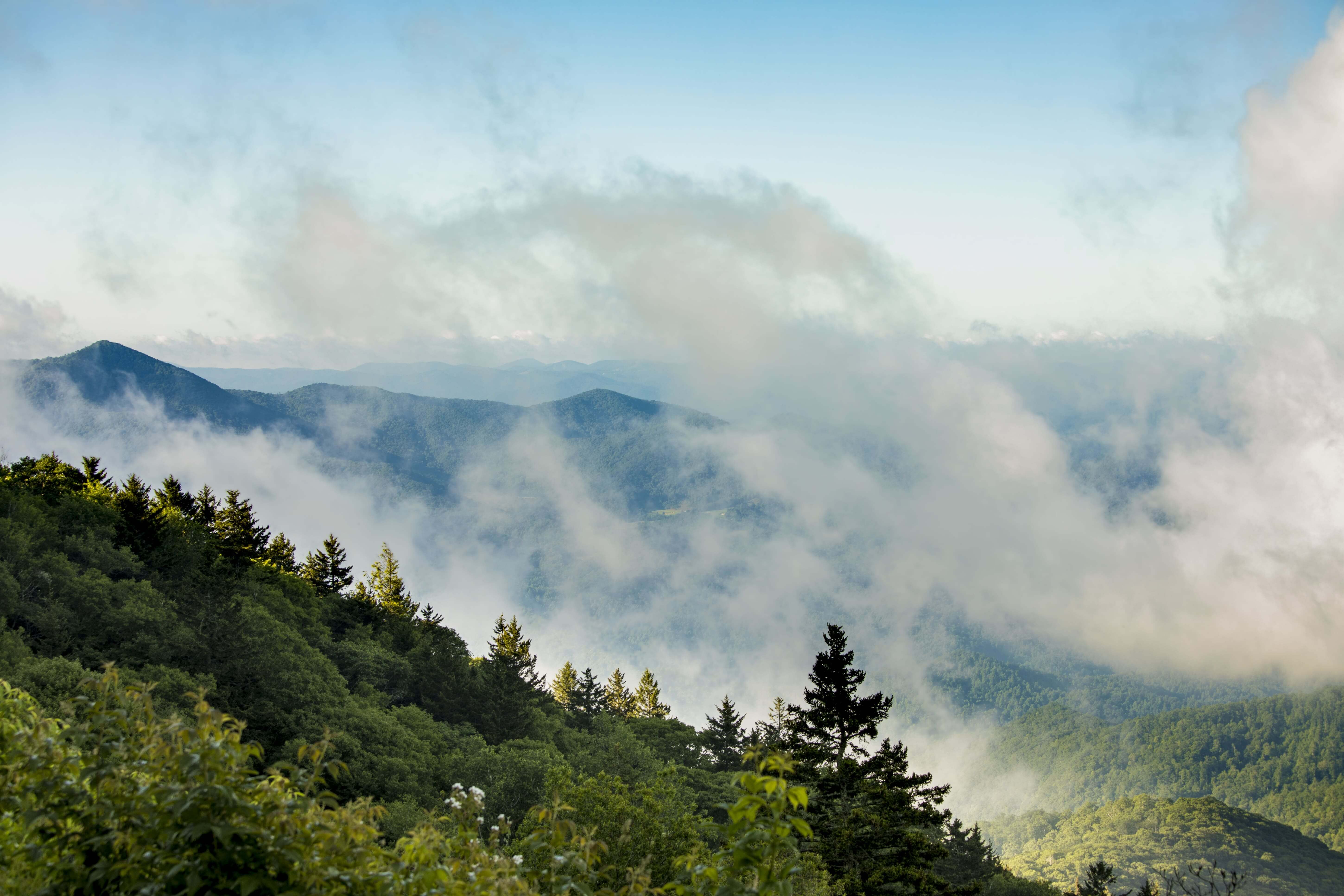 Great Smoky Mountains seen from the Blue Ridge